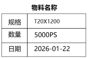 简易物料标签